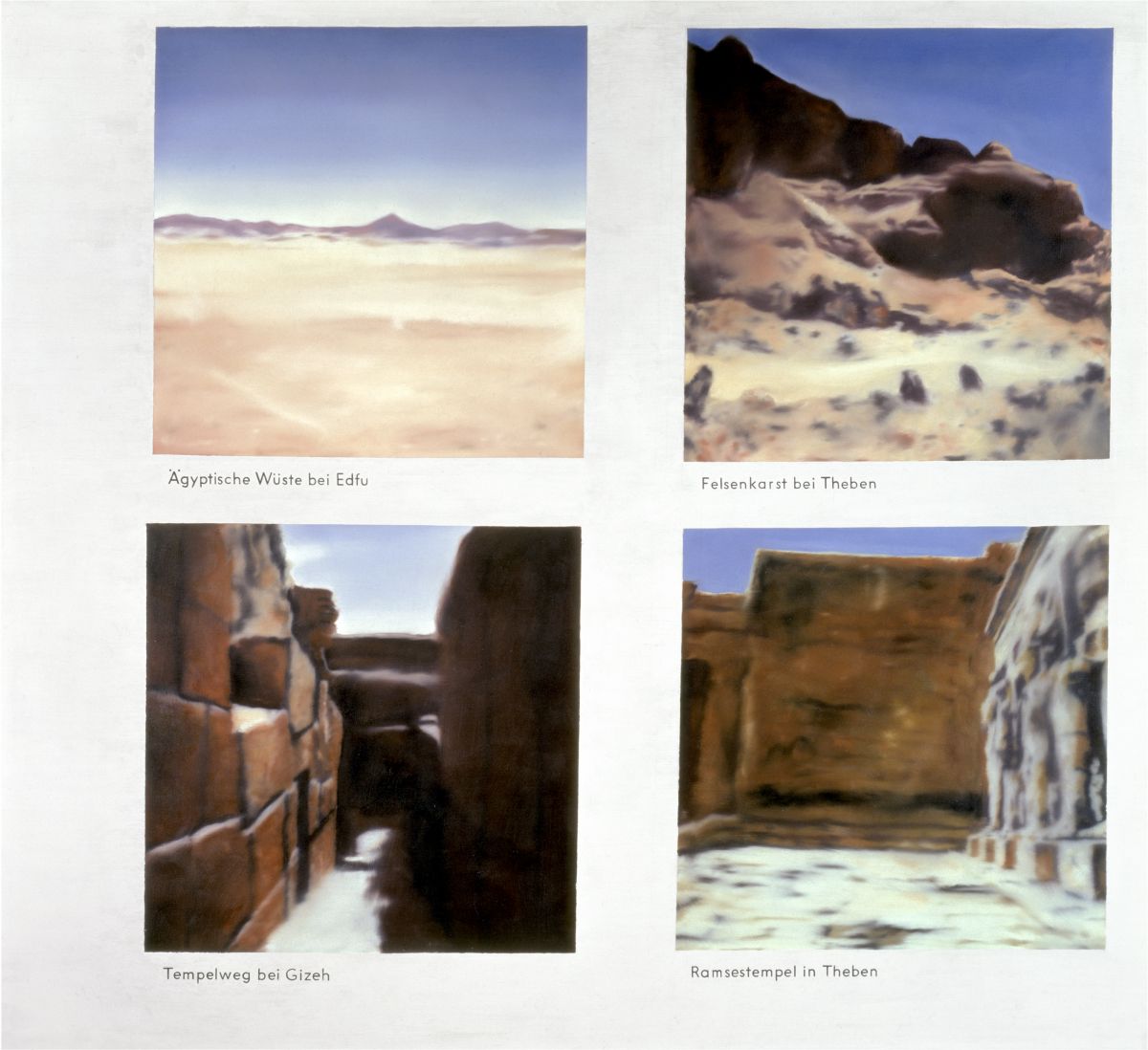 Ägyptische Landschaft, 1964/65 Öl auf Leinwand, 150 x 165 cm, GR 53 Private Collection. Courtesy Hauser & Wirth Collection Services © Gerhard Richter 2020