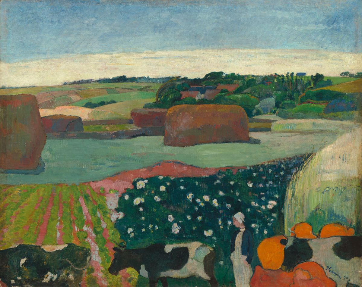Paul Gauguin, Heugarben in der Bretagne, 1890, Öl auf Leinwand, 74,3 x 93,6 cm © National Gallery of Art, Washington Geschenk der W. Averell Harriman Foundation zum Gedenken an Marie N. Harriman