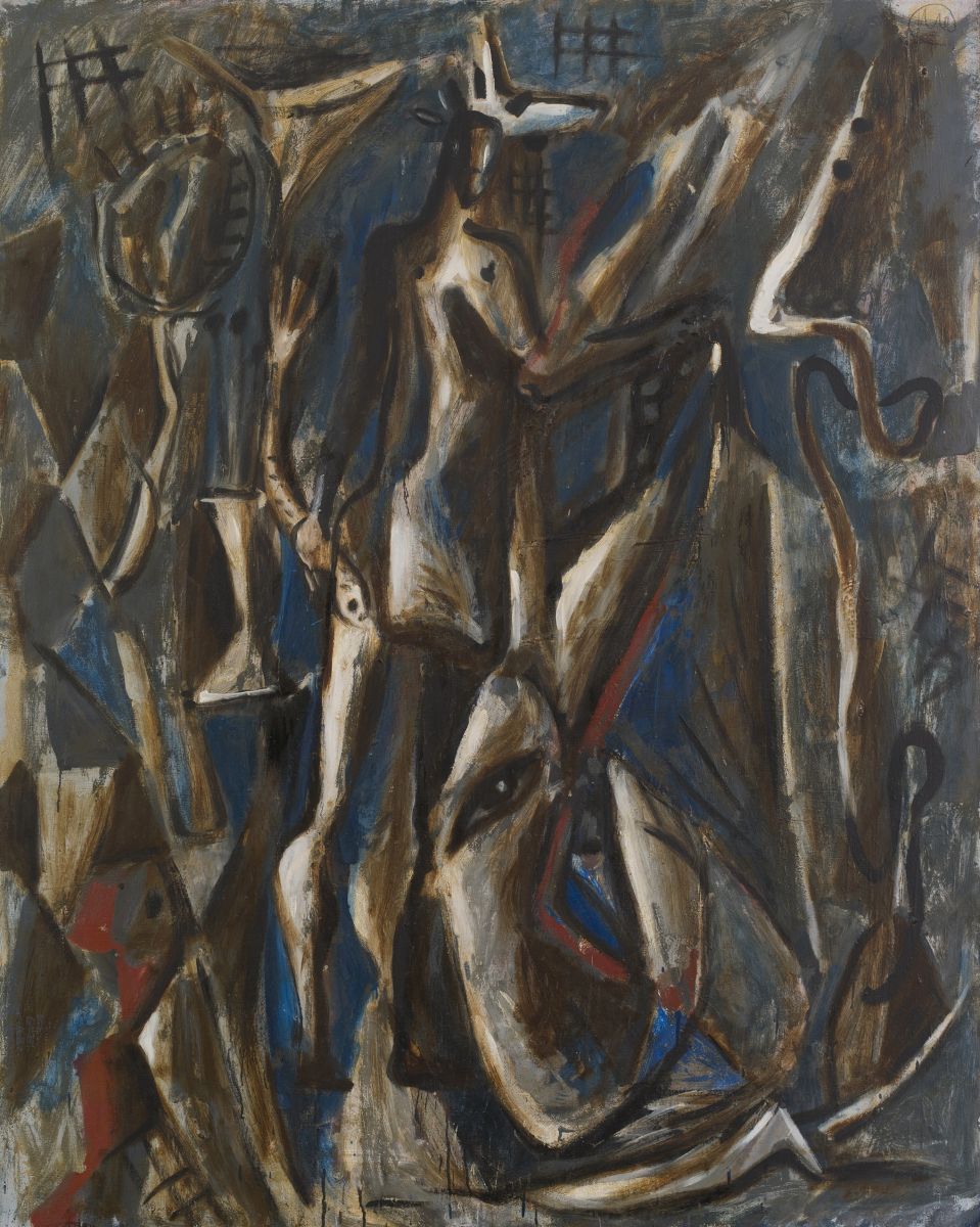 Christus in der Hölle, 1982 Öl auf Leinwand, 162 x 130 cm Kunstsammlung der Berliner Volksbank K 968 © VG Bild-Kunst, Bonn 2024, Foto: Peter Adamik